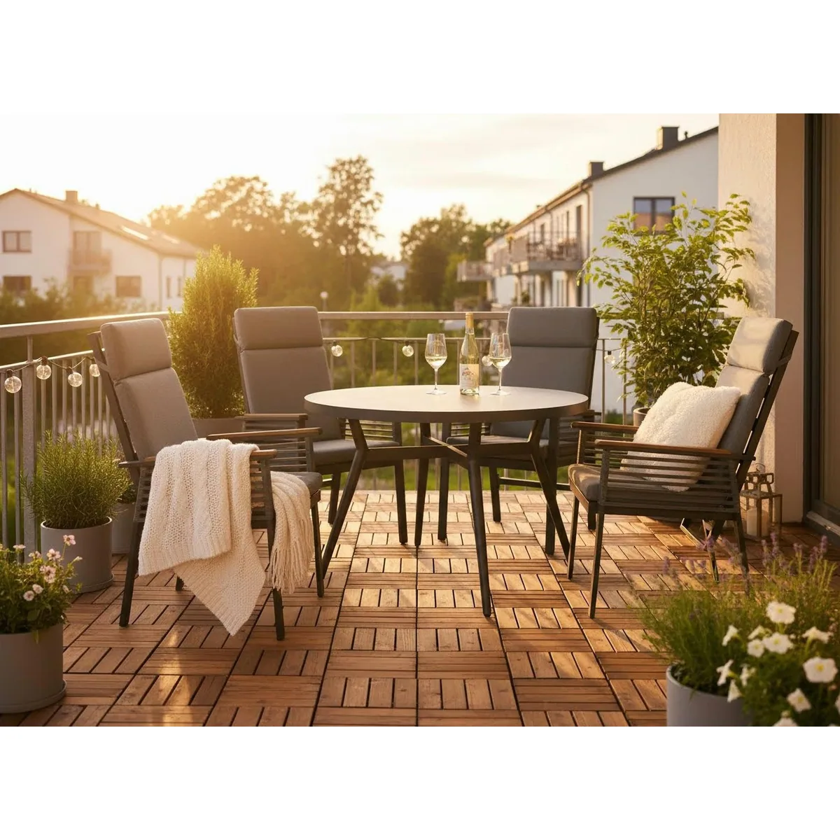 blomus NONA Übertopf, elegantes Design, unglasiertes Porzellan, inklusive Untersetzer 5