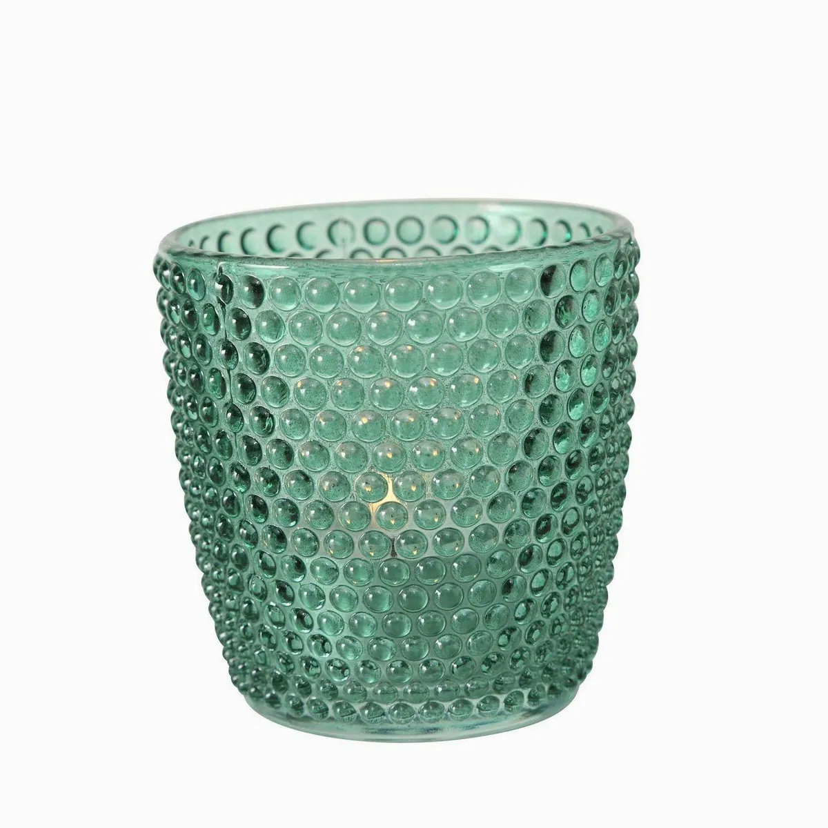 Boltze Windlicht Marilu, 4-teilig, gelb, transparentes Glas, filigranes Muster 4