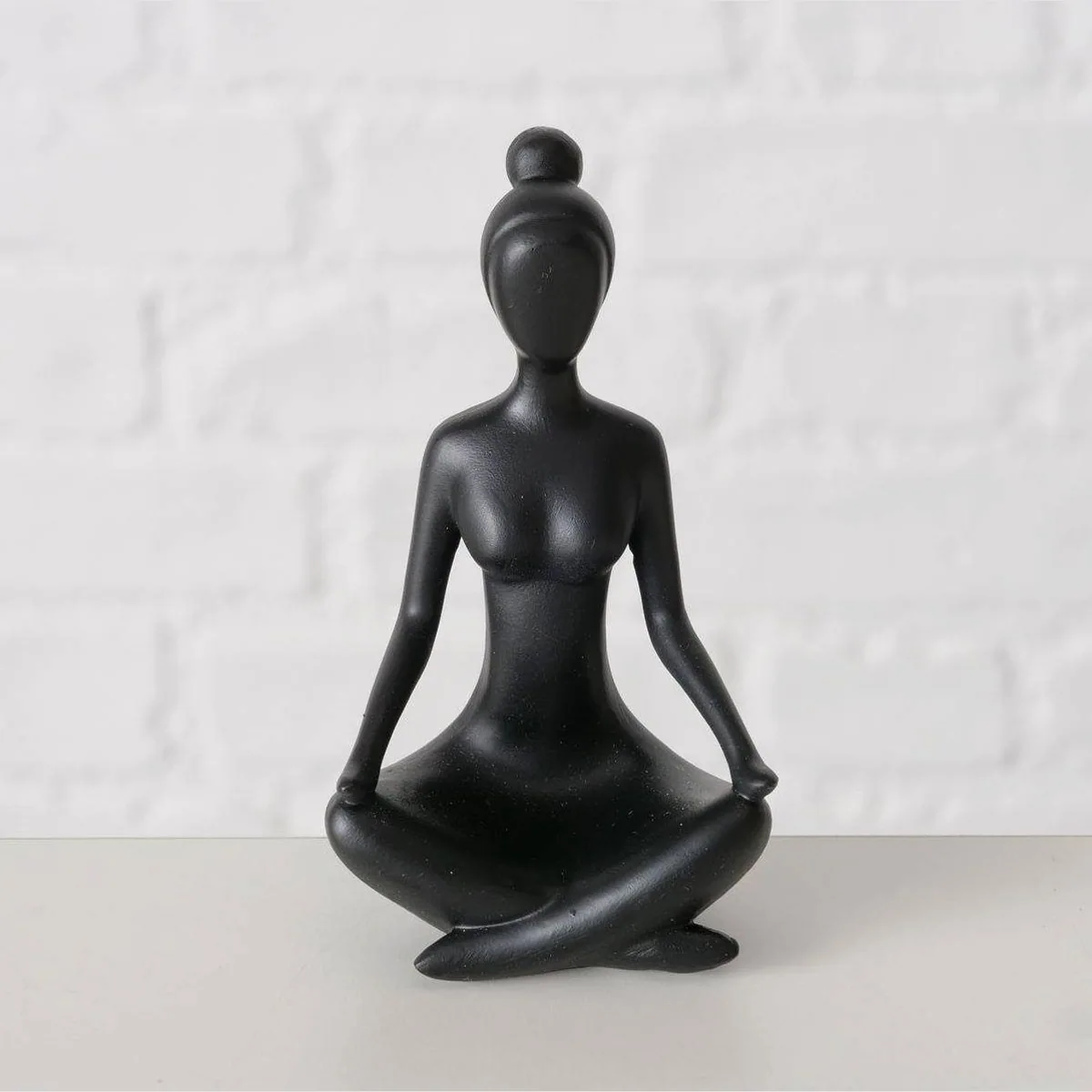 Boltze Dekofigur Yoga, Frau, 10 cm, Polyresin, elegantes mattes Design 3