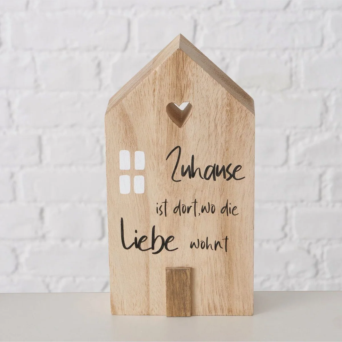 Boltze Dekofigur Mein Haus, 3-teilig, Holz, Shabby-Look 3