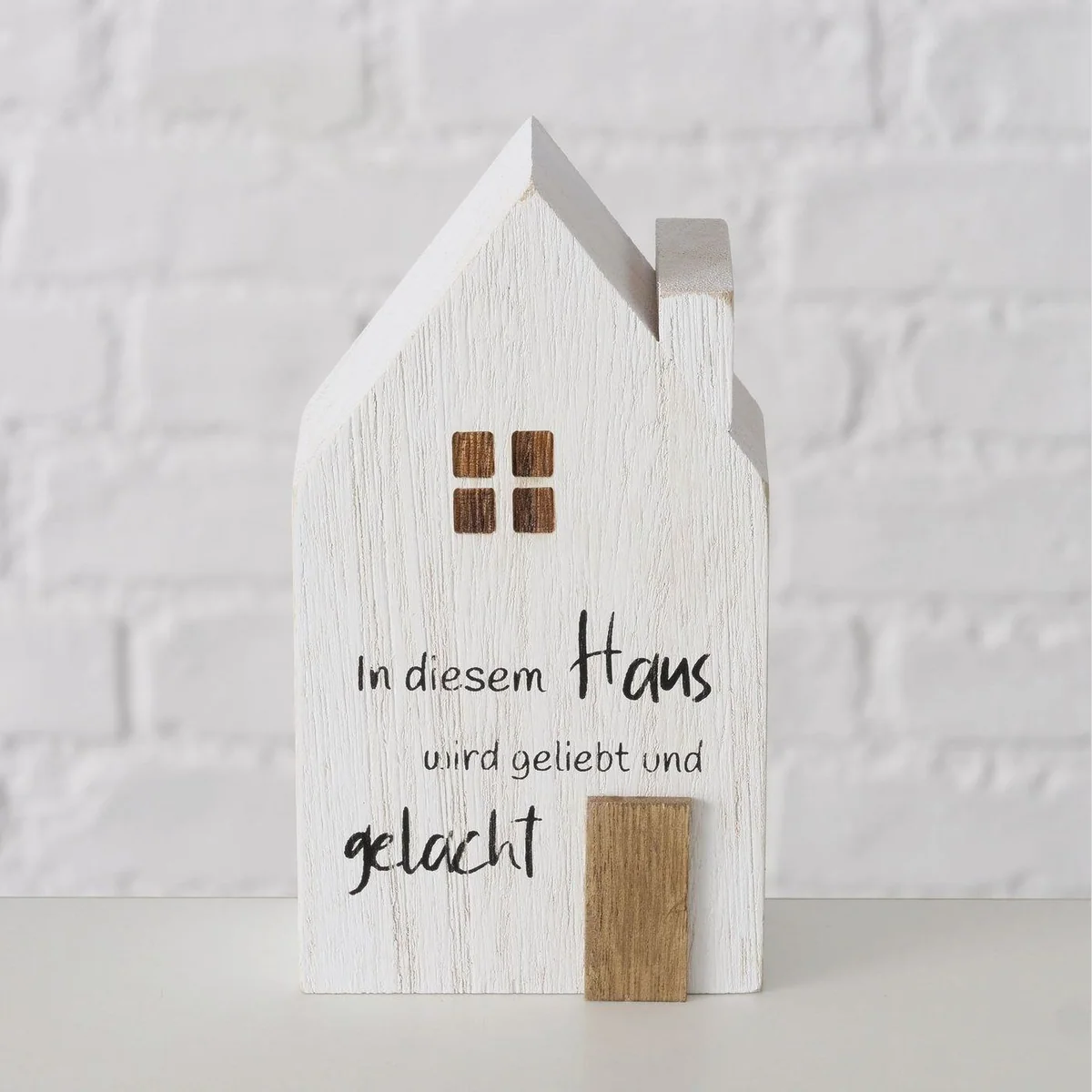Boltze Dekofigur Mein Haus, 3-teilig, Holz, Shabby-Look 4