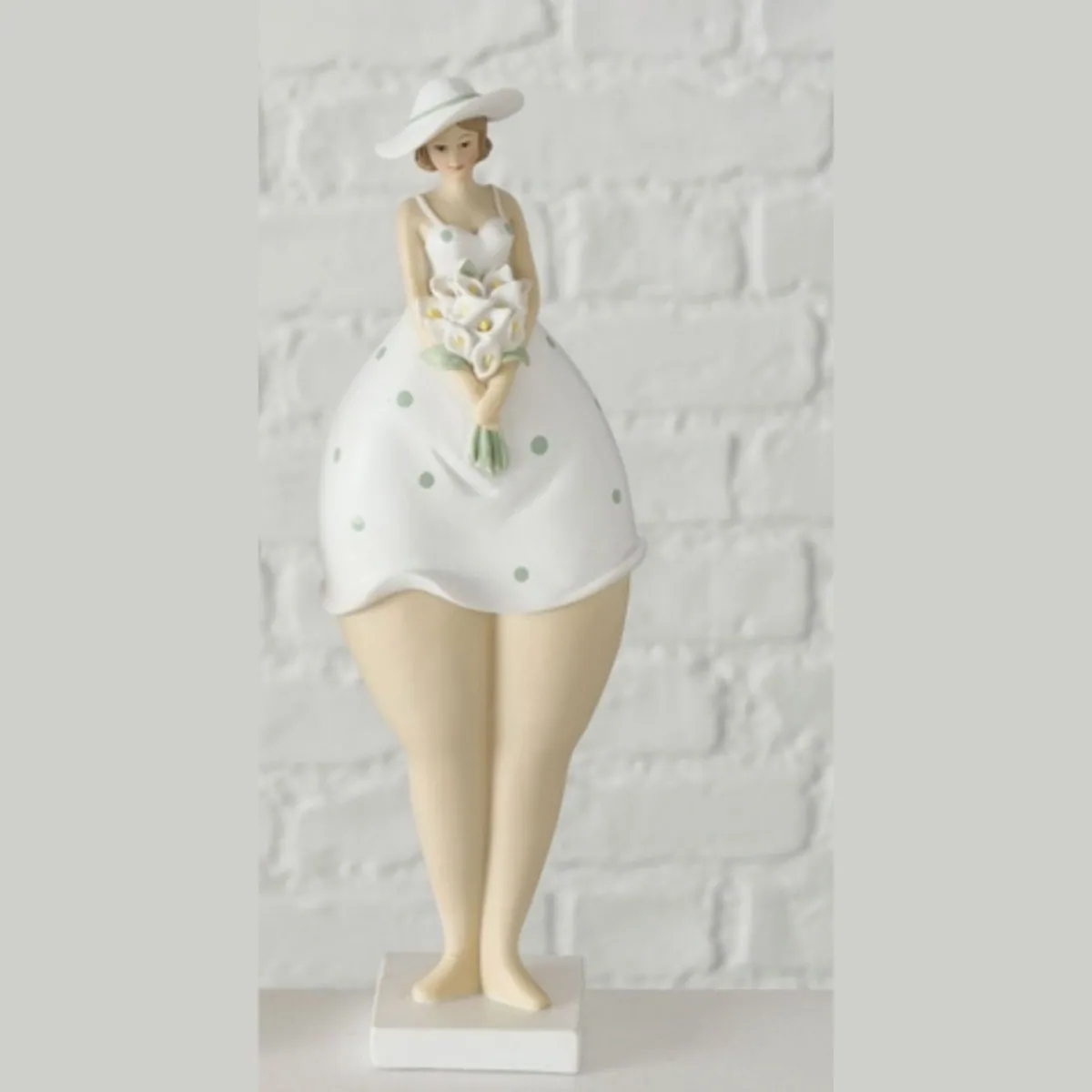 Boltze Fräulein Frühling Dekoobjekt, handbemalt, aus Polyresin