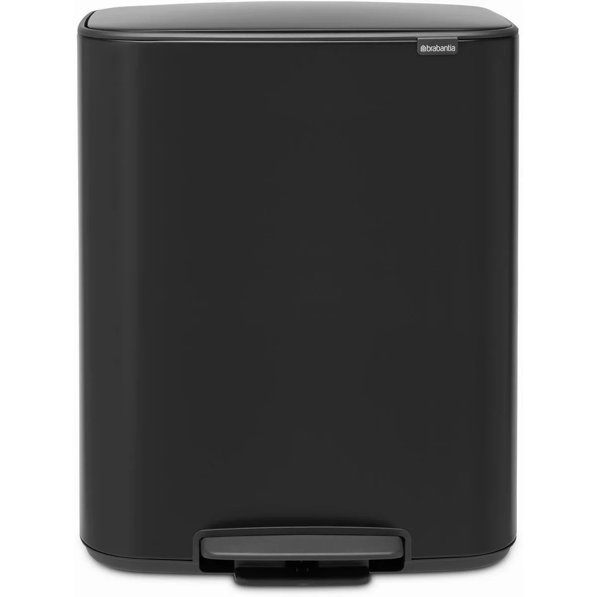 Brabantia Bo Treteimer, 2 x 30L, hygienische Pedalbedienung, sanft schließend