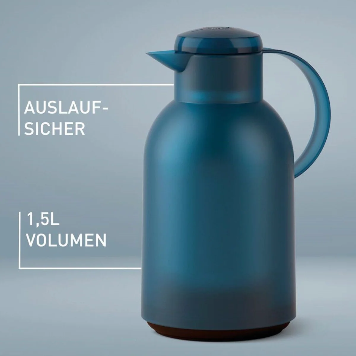 Emsa Samba Isolierkanne 1,5 l, XXL-Modell, auslaufsicher, Temperaturbeständig 2