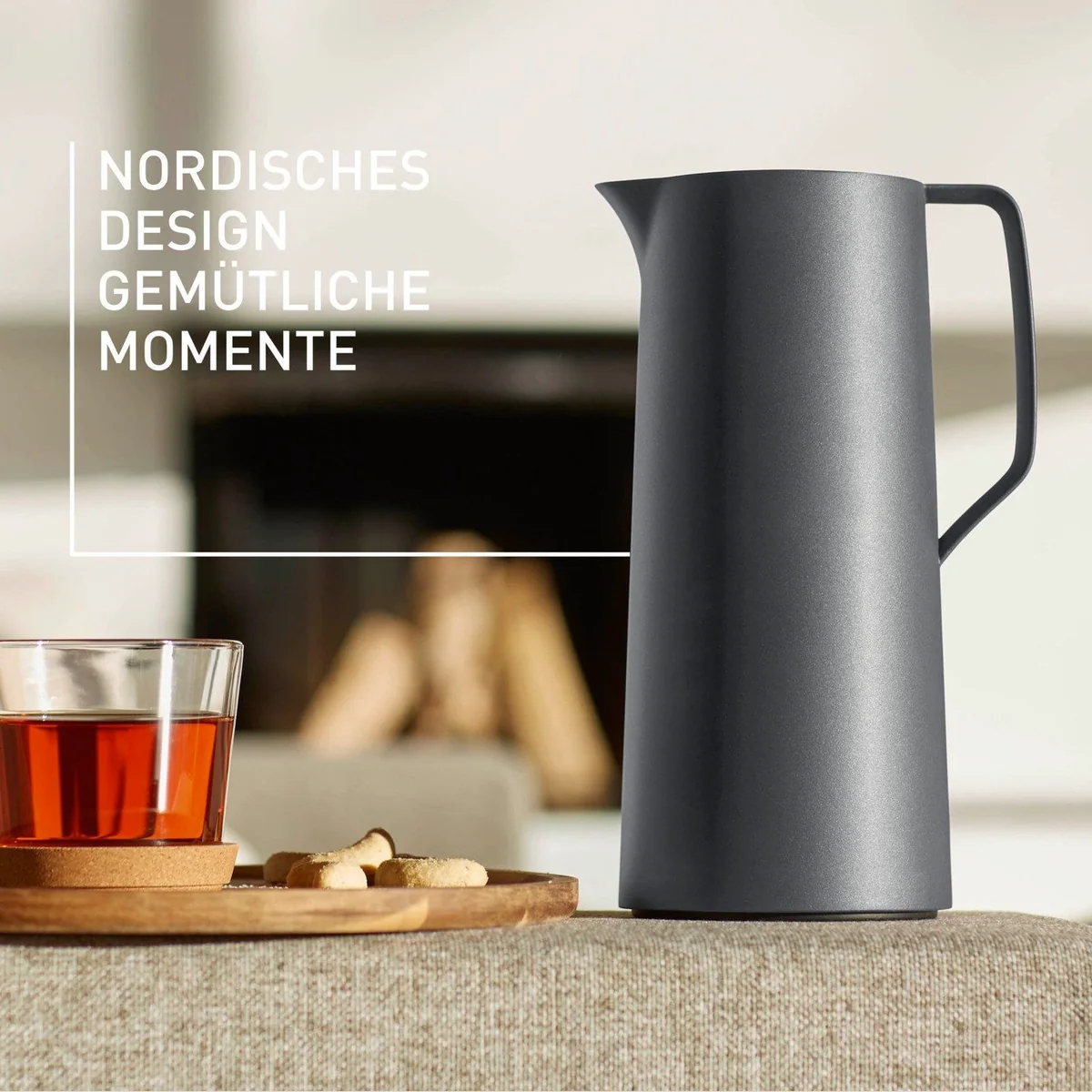 Emsa Motiva Isolierkanne, 100% auslaufsicher, ergonomischer Schraubdeckel, 1 l 3
