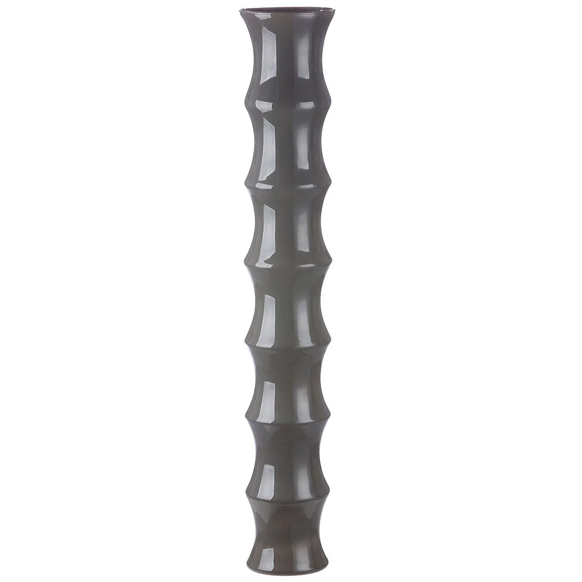 GILDE BAMBOO Vase, grau, 85 cm hoch, vielseitig einsetzbar