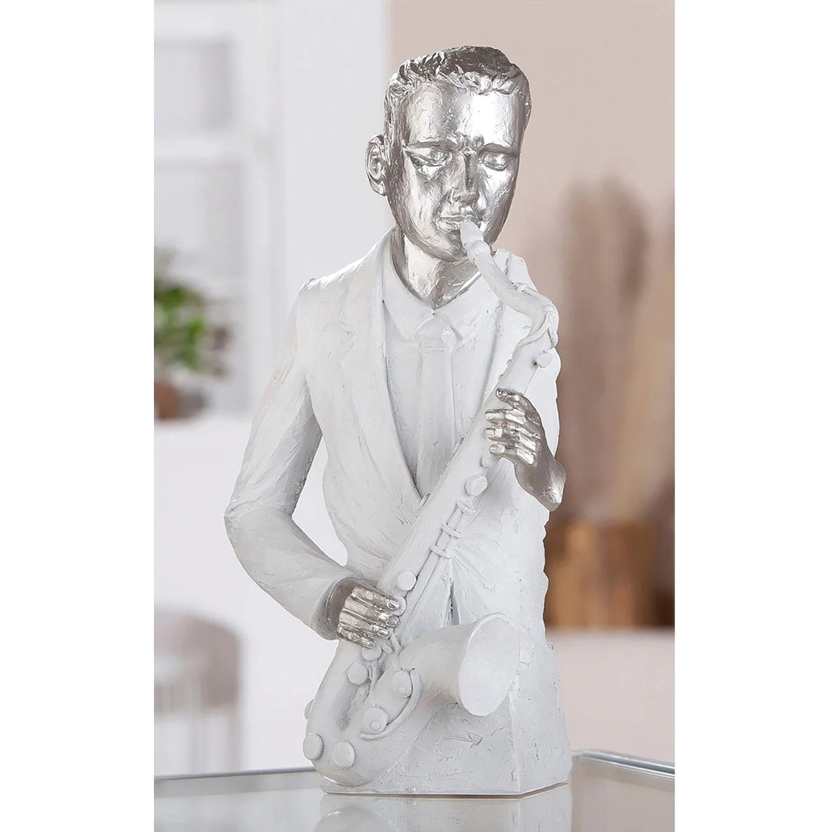 GILDE Dekofigur Musiker, hochwertige Verarbeitung, stilvolle Akzente, aus Kunstharz
