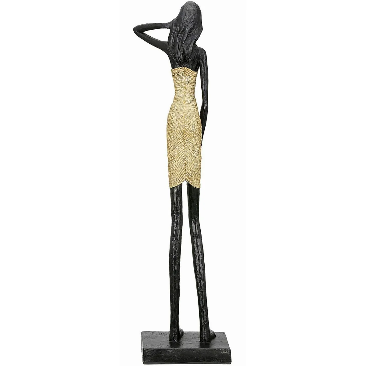 GILDE Afrikafigur Dorada, aus Kunstharz, goldfarben und schwarz 4