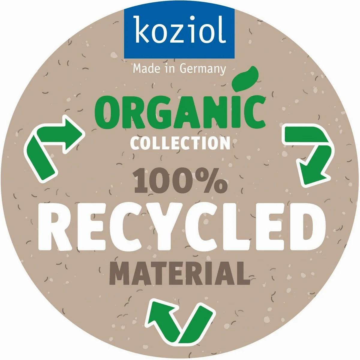 koziol DEL M Mülleimer, melaminfrei, 12 Liter, kippelfest, aus recyceltem Kunststoff 5