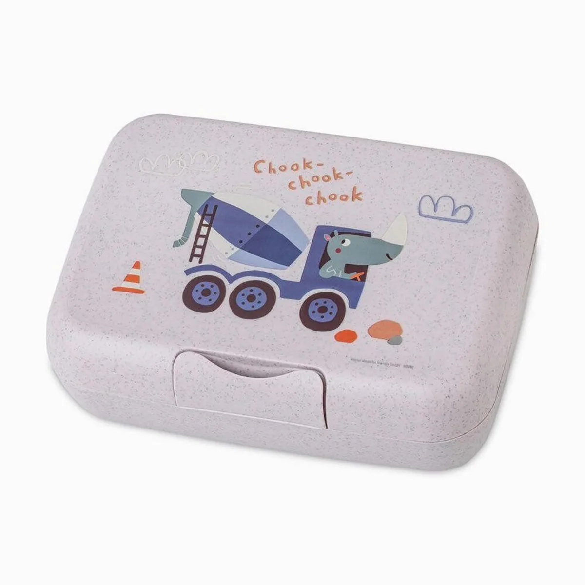 koziol Lunchbox Candy L Trucks, Biozirkulärer Kunststoff, mit Trennschale