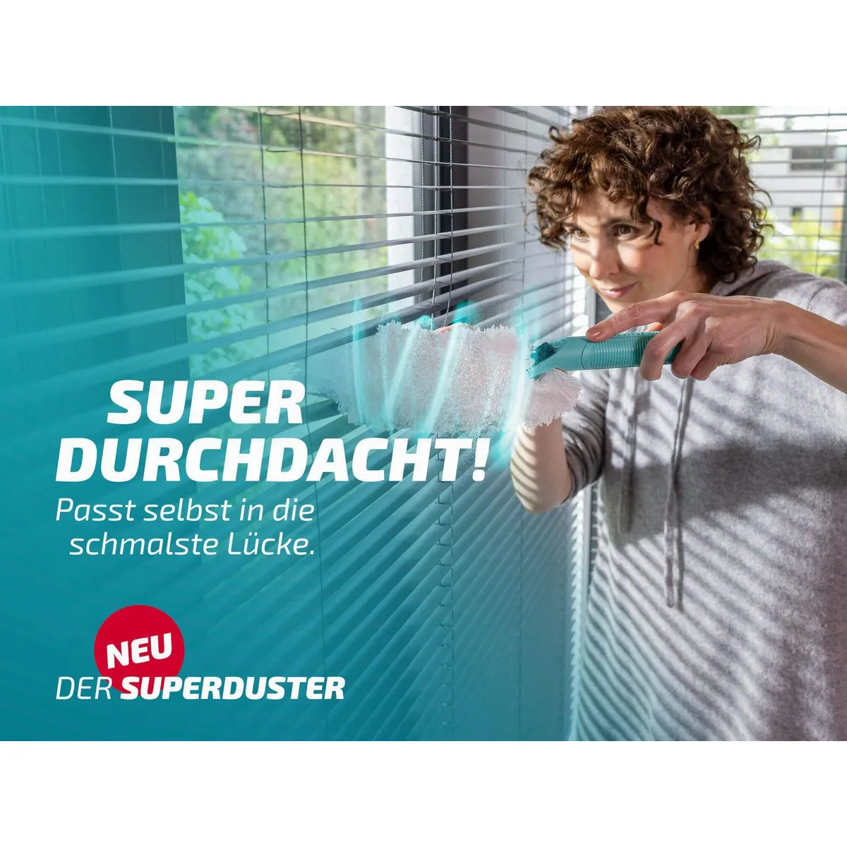 Leifheit SUPERDUSTER Staubwischer, 360° Mikrofaser, waschbar, ergonomischer Griff 4