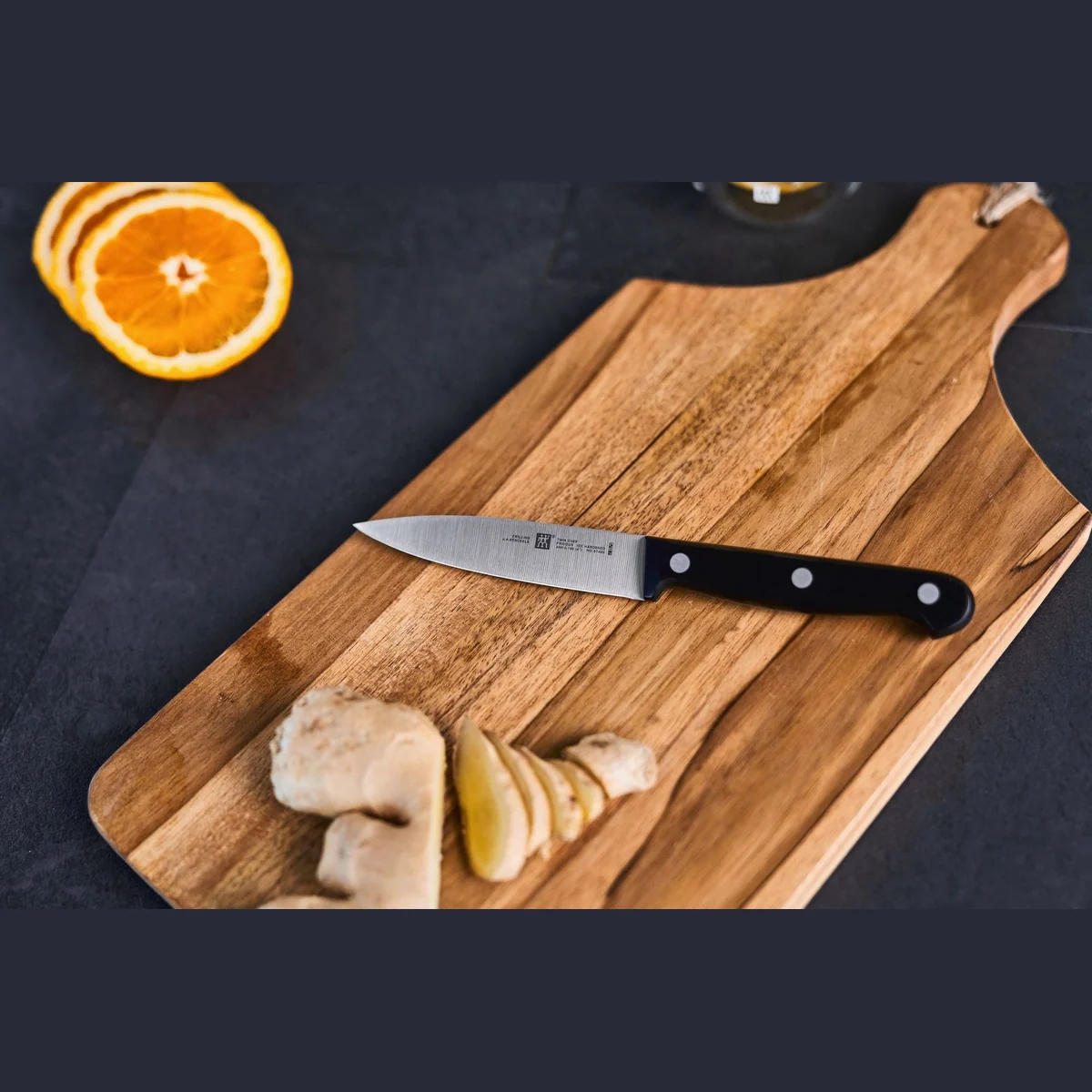 ZWILLING TWIN Chef 2 Messerblock, 5 Messer + Schere + Wetzstahl, Bambus 5